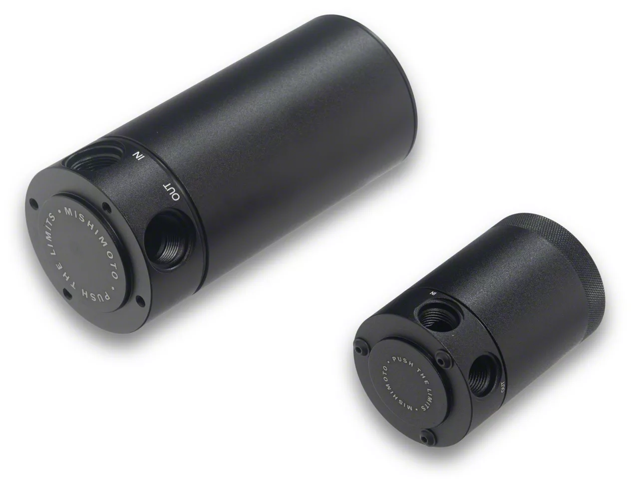 Mishimoto F-150 Baffled Oil Catch Can; Black MMBCC-F35T-21 (Mid 21