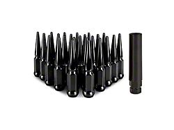 Mishimoto Black Steel Spiked Lug Nuts; M14 x 1.5; Set of 24 (15-25 F-150)