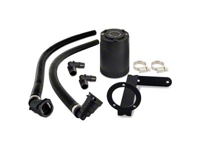 Mishimoto Direct-Fit Oil Catch Can Kit; Passenger Side; Black (11-25 2.7L/3.5L EcoBoost, 5.0L F-150)