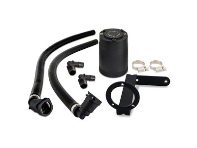 Mishimoto Direct-Fit Oil Catch Can Kit; Passenger Side; Black (11-24 2.7L/3.5L EcoBoost, 5.0L F-150)