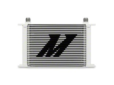 Mishimoto Universal 25-Row Oil Cooler; White (Universal; Some Adaptation May Be Required)