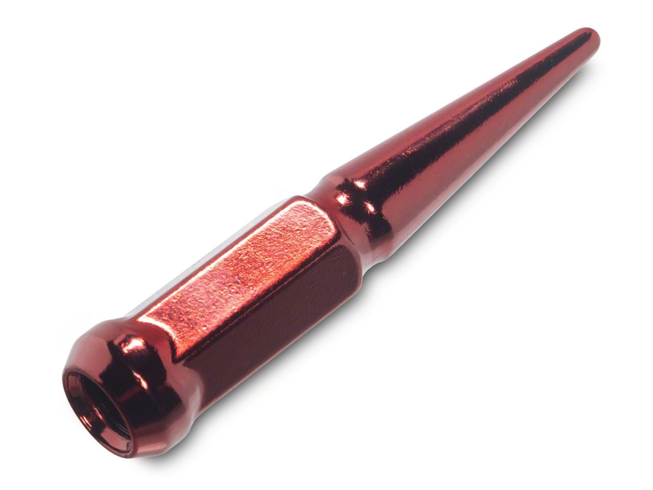 Mishimoto F-150 Red Steel Spiked Lug Nuts; M14 x 1.5; Set of 24