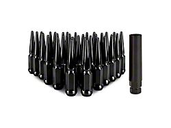 Mishimoto Black Steel Spiked Lug Nuts; M14 x 1.5; Set of 32 (05-25 F-250 Super Duty)