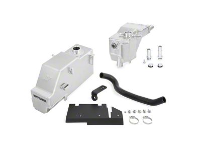 Mishimoto Aluminum Degas Tank Kit; Natural (11-19 6.7L Powerstroke F-350 Super Duty)