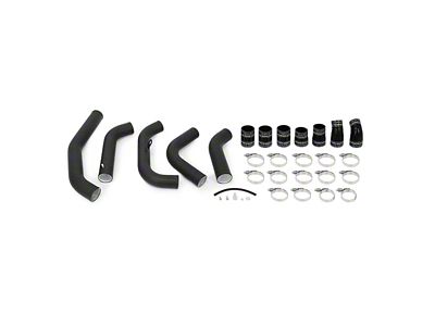 Mishimoto Hot-Side Intercooler Pipe Kit; Wrinkle Black (15-16 3.5L EcoBoost F-150)