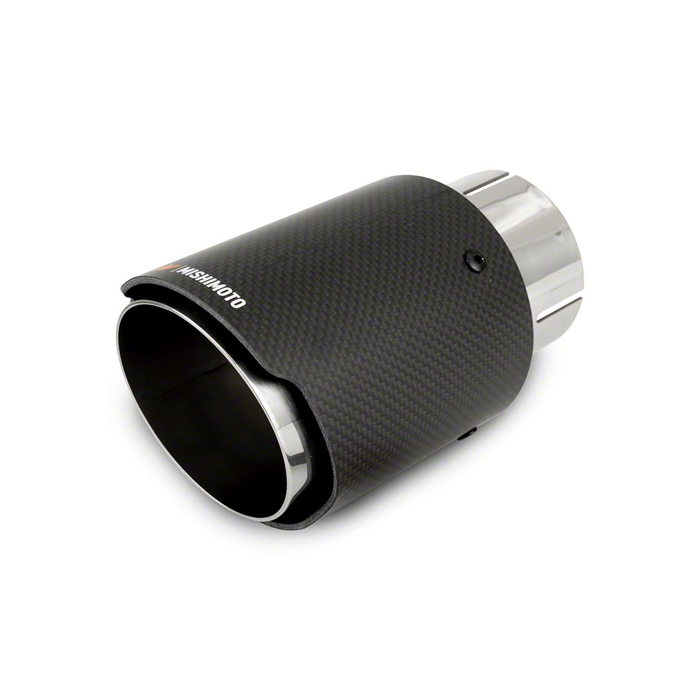 Mishimoto RAM 1500 Carbon Fiber Exhaust Tip; 4Inch; Polished MMEXHTIP