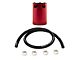 Mishimoto 2-Port Compact Baffled Oil Catch Can; Red (Universal; Some Adaptation May Be Required)