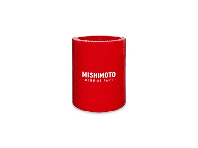 Mishimoto Silicone Straight Coupler; 2.50-Inch x 1.25-Inch; Red (Universal; Some Adaptation May Be Required)