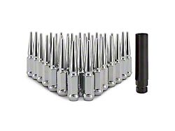 Mishimoto Chrome Steel Spiked Lug Nuts; M14 x 1.5; Set of 32 (12-24 RAM 3500)