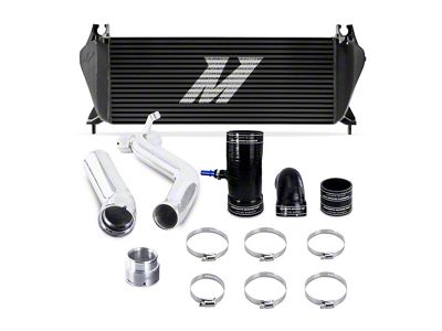 Mishimoto Performance Intercooler Kit with Polished Piping; Black (19-23 Ranger)