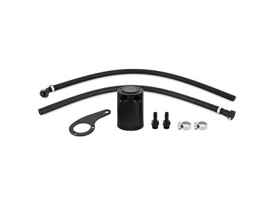 Mishimoto Baffled Oil Catch Can; Black (14-18 V8 Sierra 1500)