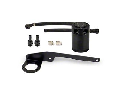 Mishimoto Baffled Oil Catch Can; Black (19-24 V8 Sierra 1500)