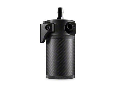 Mishimoto Baffled Oil Catch Can; Carbon Fiber (Universal; Some Adaptation May Be Required)