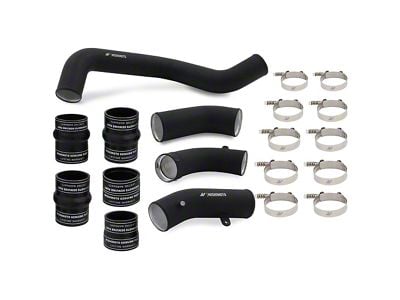Mishimoto Intercooler Pipe and Boot Kit; Wrinkle Black (17-19 6.6L Duramax Sierra 2500 HD)