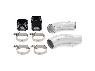 Mishimoto Cold-Side Intercooler Pipe and Boot Kit; Polished (17-19 6.6L Duramax Sierra 3500 HD)