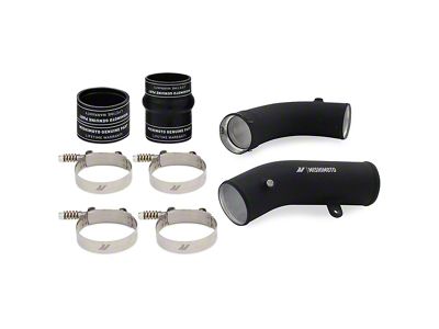 Mishimoto Cold-Side Intercooler Pipe and Boot Kit; Wrinkle Black (17-19 6.6L Duramax Sierra 3500 HD)