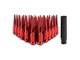 Mishimoto Red Steel Spiked Lug Nuts; M14 x 1.5; Set of 32 (07-26 Sierra 3500 HD)
