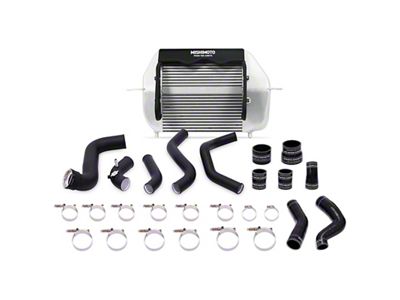 Mishimoto Performance Intercooler Kit with Black Piping; Silver (11-14 3.5L EcoBoost F-150)