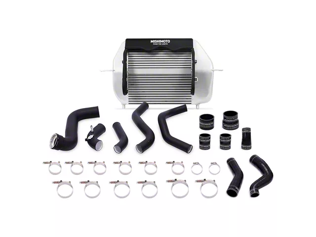 Mishimoto Performance Intercooler Kit with Black Piping; Silver (11-14 3.5L EcoBoost F-150)