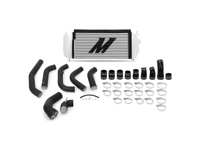 Mishimoto Performance Intercooler Kit with Black Piping; Silver (15-16 3.5L EcoBoost F-150)