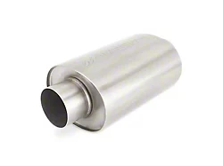 Mishimoto Resonator Muffler; 3-Inch Inlet/3-Inch Outlet; Brushed (Universal; Some Adaptation May Be Required)