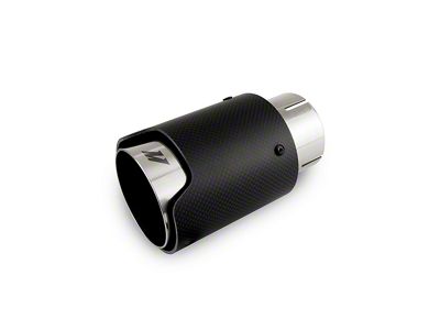 Mishimoto Carbon Fiber Exhaust Tip; 3.50-Inch; M Polished (Fits 2.50-Inch Tailpipe)