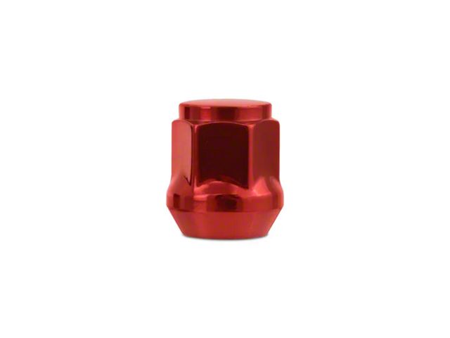 Mishimoto Red Steel Acorn Lug Nuts; M14 x 1.5; Set of 32 (07-24 Silverado 2500 HD)