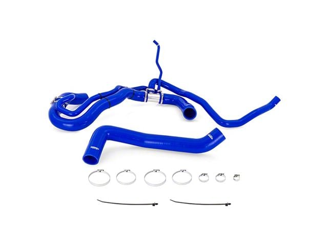 Mishimoto Silicone Radiator Hose Kit; Blue (17-19 6.6L Duramax Silverado 2500 HD)