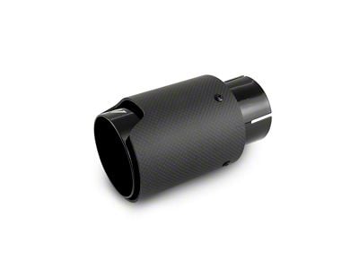 Mishimoto Carbon Fiber Exhaust Tip; 3.50-Inch; M Black (Fits 2.50-Inch Tailpipe)