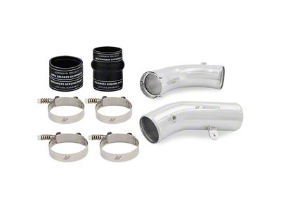 Mishimoto Cold-Side Intercooler Pipe and Boot Kit; Polished (17-19 6.6L Duramax Silverado 3500 HD)