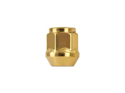 Mishimoto Gold Steel Acorn Lug Nuts; M14 x 1.5; Set of 32 (07-23 Silverado 3500 HD)