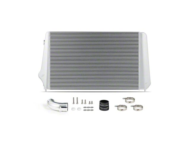 Mishimoto Performance Intercooler; Silver (17-19 6.6L Duramax Silverado 3500 HD)