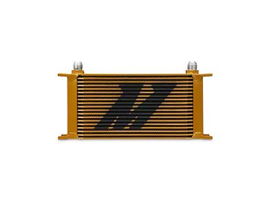 Mishimoto Universal 19-Row Oil Cooler; Gold (Universal; Some Adaptation May Be Required)