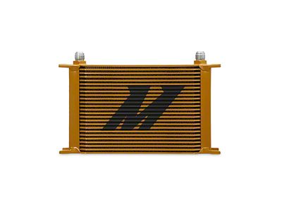 Mishimoto Universal 25-Row Oil Cooler; Gold (Universal; Some Adaptation May Be Required)