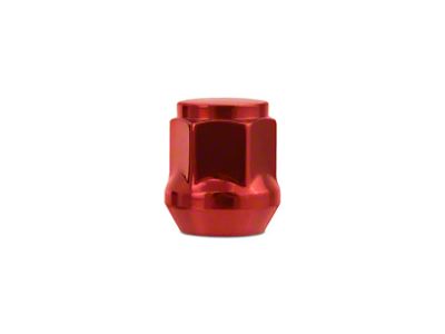 Mishimoto Red Steel Acorn Lug Nuts; M14 x 1.5; Set of 24 (07-25 Tahoe)