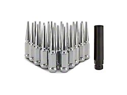 Mishimoto Chrome Steel Spiked Lug Nuts; M14 x 1.5; Set of 24 (07-25 Yukon)