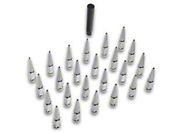 Mishimoto Chrome Steel Spiked Lug Nuts; M14 x 1.5; Set of 24 (07-26 Yukon)