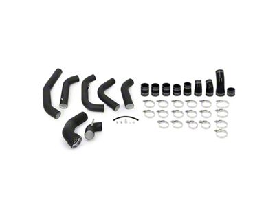 Mishimoto Intercooler Pipe Kit; Wrinkle Black (15-16 3.5L EcoBoost F-150)