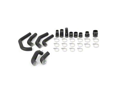 Mishimoto Intercooler Pipe Kit; Wrinkle Black (15-20 2.7L EcoBoost F-150)