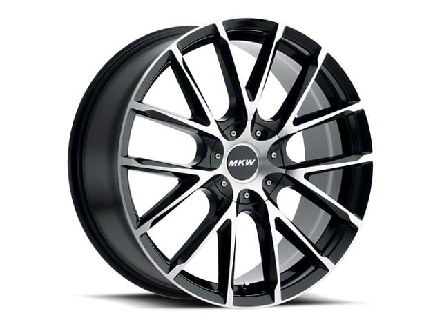 MKW M123 Gloss Black Machined 6-Lug Wheel; 22x9; 35mm Offset (04-08 F-150)