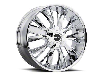 MKW M122 Chrome 6-Lug Wheel; 22x9; 18mm Offset (07-13 Sierra 1500)