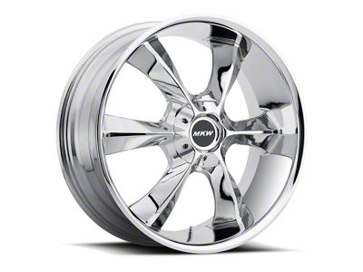 MKW M119 Chrome 6-Lug Wheel; 22x9; 30mm Offset (14-18 Silverado 1500)