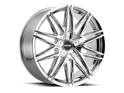 MKW M124 Chrome 6-Lug Wheel; 22x9; 18mm Offset (19-23 Ranger)