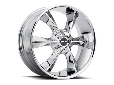 MKW M119 Chrome 6-Lug Wheel; 22x9; 18mm Offset (99-06 Sierra 1500)