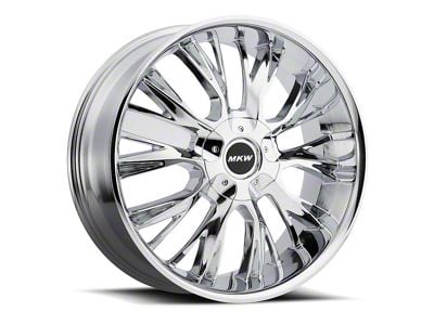 MKW M122 Chrome 6-Lug Wheel; 22x9; 18mm Offset (99-06 Sierra 1500)