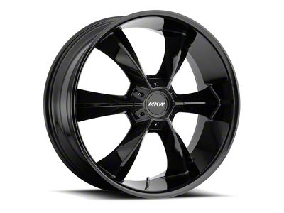 MKW M119 Gloss Black 6-Lug Wheel; 22x9; 30mm Offset (23-24 Canyon)