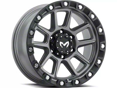 MKW Offroad M205 Matte Gray 6-Lug Wheel; 17x8.5; 0mm Offset (07-13 Sierra 1500)