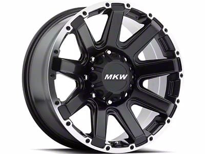MKW Offroad M94 Satin Black Machined 6-Lug Wheel; 20x9; 10mm Offset (07-13 Sierra 1500)