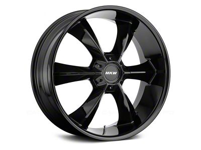 MKW Offroad M119 Gloss Black 6-Lug Wheel; 20x9; 30mm Offset (07-13 Silverado 1500)