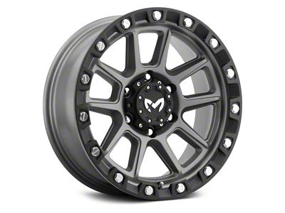 MKW Offroad M205 Matte Gray 6-Lug Wheel; 20x9; 1mm Offset (07-13 Silverado 1500)